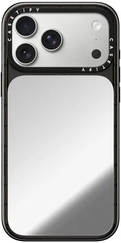 Vista 29 de CASETiFY Funda de espejo para iPhone Air [Reflejante/Compatible con Magsafe / Protección contra caídas de 4.9 pies de grado militar 1X] - Negro