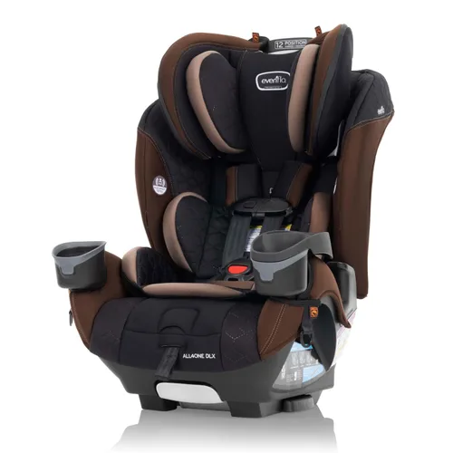 Vista 2 de Evenflo EveryFit/All4One - Asiento convertible 3 en 1 para automóvil con funda de limpieza rápida (marrón Belmont)