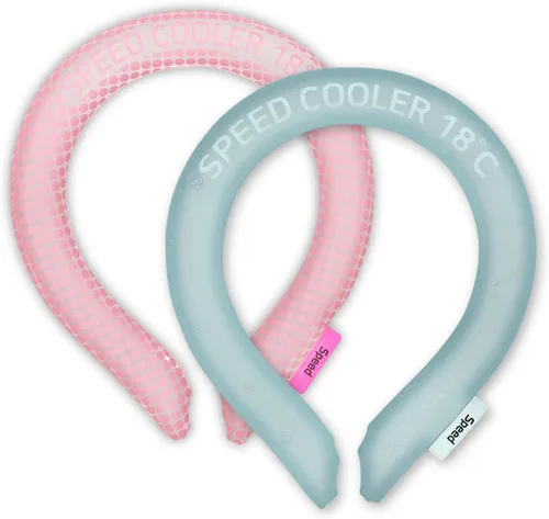 Vista 8 de SpeedUSA Insta Speed - Enfriadores de cuello (paquete de 2) (rosa y gris oscuro)