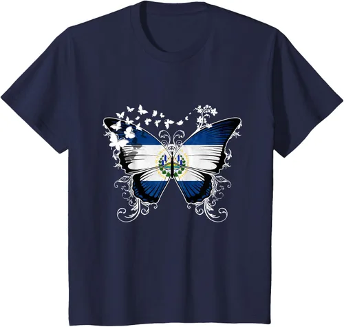 Vista 87 de Camiseta con diseño de bandera de El Salvador