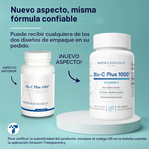 Vista 9 de BIOTICS RESEARCH Bio C Plus 1000 antioxidantes de alta potencia Vitamina C