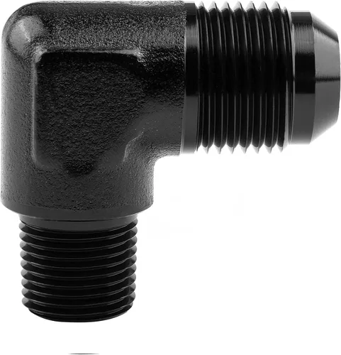 Vista 24 de EVIL ENERGY Adaptador de ajuste de 6AN a 3/8" NPT macho de 90 grados, aluminio