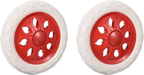 Vista 6 de uxcell Carrito de compras Rueda Reemplazo 6.5 Pulgadas Dia Goma Espuma Azul 2pcs (Capacidad de Carga 22Lbs Cada uno)