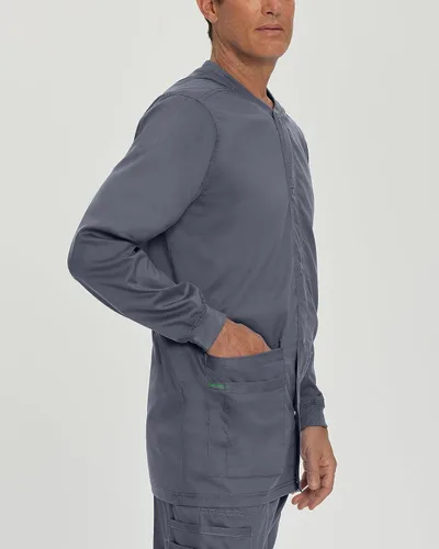 Vista 2 de Proflex 3170 - Chaqueta médica elástica de 3 bolsillos para hombre