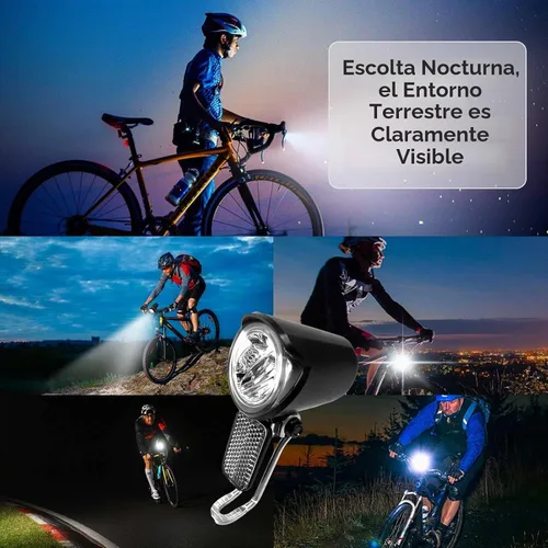Vista 9 de Faro eléctrico para bicicleta, compatible con 12 V-60 V, conector impermeable de 2 pines, luz delantera de bicicleta eléctrica, luz frontal LED
