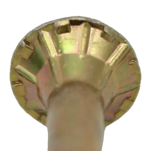 Vista 3 de 8 x 1 revestimiento exterior recubierto de bronce, tornillo de madera multiusos compatible con ACQ, cabeza plana Torx/Star Drive de 1 libra, 288