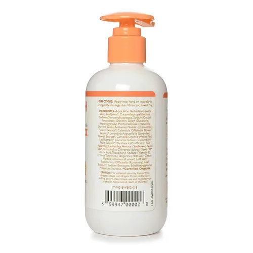 Vista 3 de Little Twig® Baby Wash, fórmula natural derivada de plantas, mandarina, 8.5 onzas líquidas