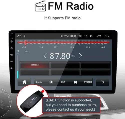 Vista 9 de 8Core 4GB+64GB Android 15 para Suzuki Grand Vitara Radio 2005-2019 Car Stereo Carplay Android Auto con pantalla táctil IPS de 9 pulgadas Navegación