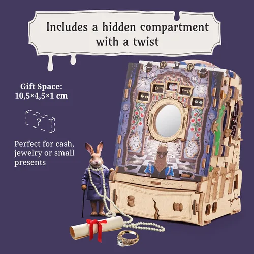 Vista 6 de iDventure Cluepuzzle Puzzle Adventure Alicia in Wonderland Rompecabezas secuenciales caja de rompecabezas para adultos y mayores de 10 años Caja