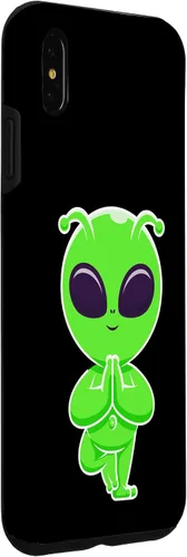 Vista 15 de iPhone 13 Pro Max Namaste Alien Respect gift Case