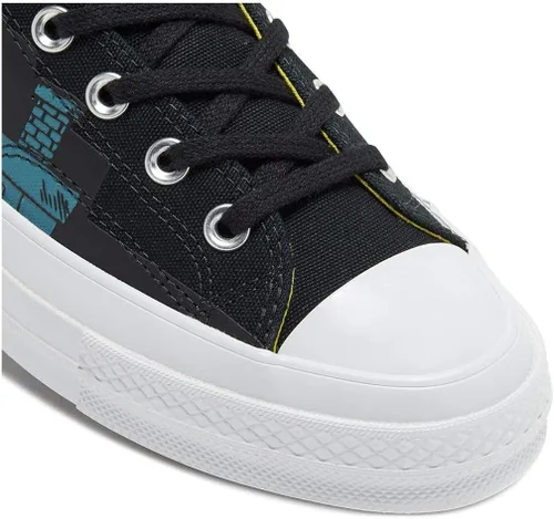 Vista 7 de Converse - Chuck de Batman x Chinatown Market Chuck 70, color negro y amarillo