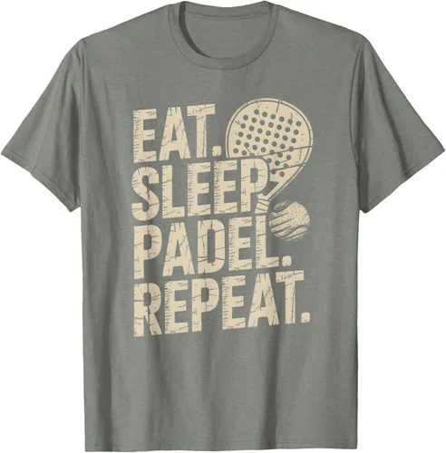 Vista 71 de Camiseta Eat Sleep Padel Repeat Padel Jugador de Tenis
