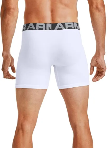 Vista 2 de Under Armour Boxerjock de algodón cargado para hombre de 6 pulgadas, paquete de 3