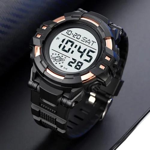 Vista 4 de XCZAP Reloj de moda multifuncional para deportes al aire libre, pantalla electrónica luminosa impermeable para hombre