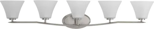 Vista 12 de Progress Lighting Bravo - Lámpara de tocador de baño de 3 luces, níquel cepillado níquel