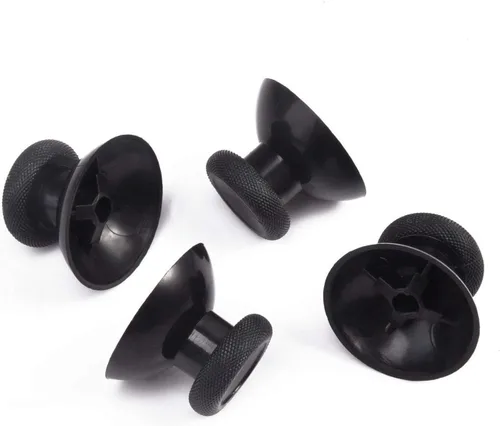Vista 4 de BRAVECOW 20 PCS Black Analog Stick Joystick Controller Performance Thumb Grips Replacement Parts for PS4 Xbox One Controller