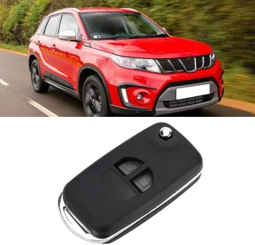 Vista 6 de Aramox Funda para llavero con control remoto de 2 botones para Swift Grand Vitara Alto