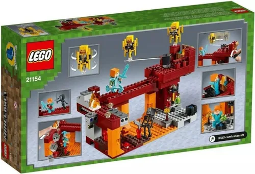 Vista 3 de LEGO Minecraft The Blaze Bridge 21154 Kit de construcción (370 piezas)