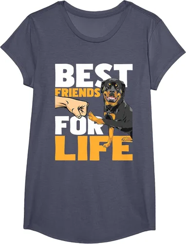 Vista 18 de Best Friends for Life - Rottweiler Animal Dog Lover Breeder T-Shirt