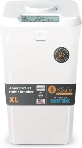 Vista 11 de KSafe - Caja de bloqueo con temporizador para teléfonos, aperitivos y medicamentos, caja fuerte para celulares, cárcel y alimentos con temporizador