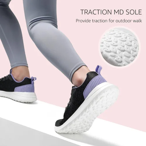 Vista 5 de STQ Zapatos deportivos para caminar resistentes al agua para mujer con soporte de arco