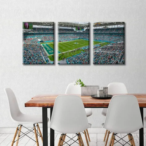 Vista 125 de Lincoln - Lienzo decorativo para pared, diseño de campo financiero de Filadelfia, paisaje de estadio de fútbol de Filadelfia, decoración de pared