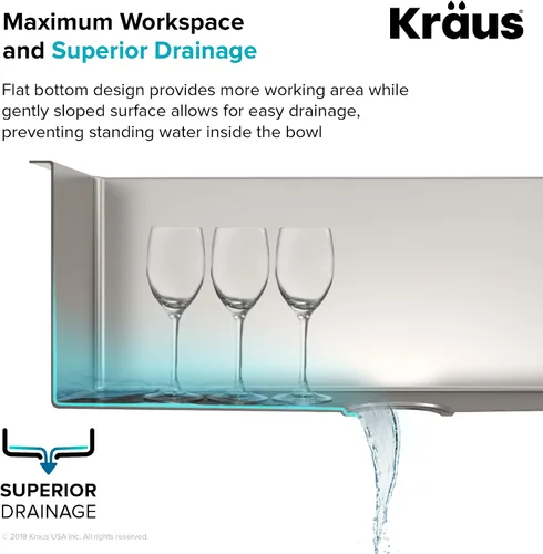 Vista 8 de Kraus KHU100-30-1610-53SS Standart PRO - Juego de fregadero de acero inoxidable y grifo de cocina, 30 pulgadas