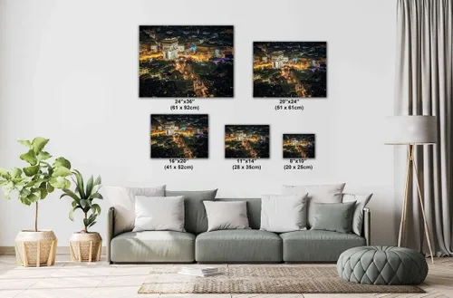 Vista 2 de Arc de Triomphe by Night, Paris, France - Print/Canvas/Acrylic/Metal (Acrylic Print, 16x20 Inches)