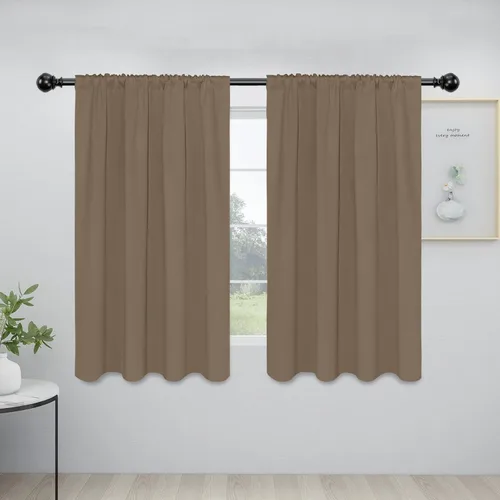 Vista 25 de Easy-Going - Cortinas opacas con bolsillo para varilla para dormitorio, cortinas de ventana para oscurecer la habitación para sala de estar