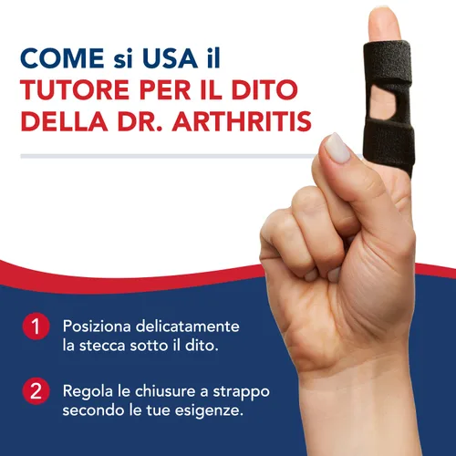 Vista 7 de Dr. Arthritis Doctor Developed - Férula para dedos acolchada para enderezar (negro, S/M, paquete de 2)