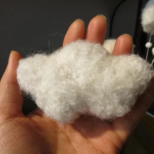 Vista 6 de Boucle Cloud Moon - Cuna móvil boho para cuna para cuna neutral para guardería móvil para niños y niñas blanco (White 10)