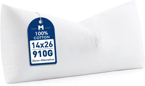Vista 9 de MIULEE - Inserto de almohada de plumón sintético de 14 x 22 pulgadas, almohada esponjosa y suave para sofá, cama, almohada lumbar de lujo