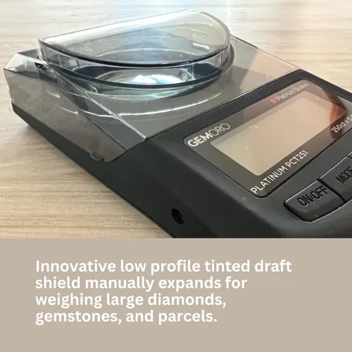 Vista 5 de GemOro Platinum PCT251 Durable Precise Jewelers Premium Class Quilat Mini Scale Herramienta de precisión digital con lectura profesional experta