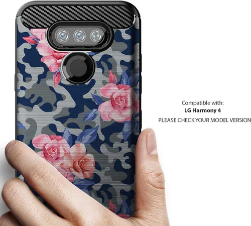 Vista 2 de CasesOnDeck - Carcasa de TPU para LG Harmony 4/K41/Xpression Plus 3/Premier Pro Plus (2020), color negro