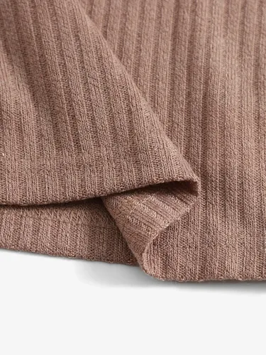 Vista 4 de SheIn 4 paquetes de camiseta corta sin mangas con cuello redondo para mujer