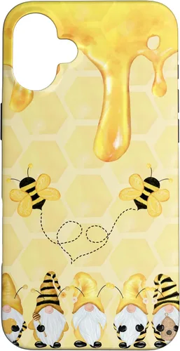 Vista 22 de Carcasa divertida para iPhone 16 con diseño de gnomos de abejorros para Halloween