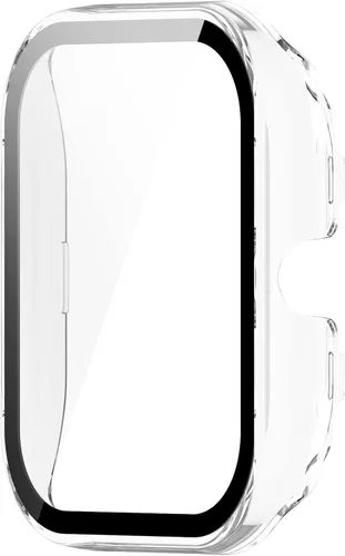 Vista 6 de Funda protectora compatible con Amazfit GTS 4 Mini, protector de pantalla de vidrio templado, cubierta completa para Amazfit GTS4 Mini Smartwatch