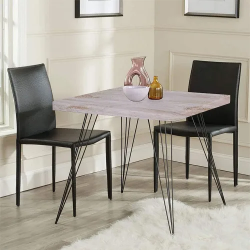 Vista 2 de Mantel de tablones de madera, impresión de textura de tablones de madera, borde elástico, adecuado para fiestas de cocina, picnic, apto para mesa