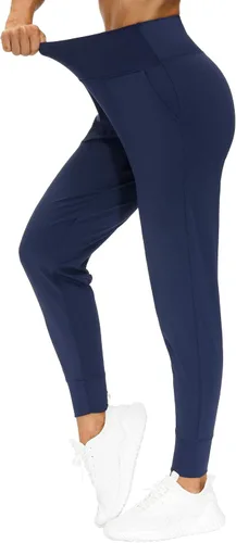 Vista 3 de THE GYM PEOPLE - Pantalones deportivos cónicos para mujer, ligeros, para entrenamiento, yoga, correr y descanso