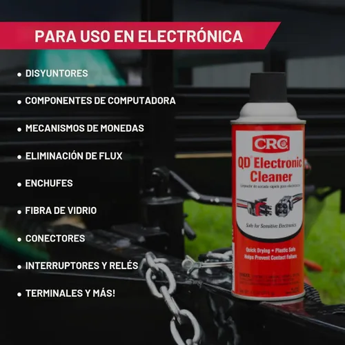 Vista 5 de CRC 05103 QD Limpiador electrónico -11 Wt Oz - Paquete de 3