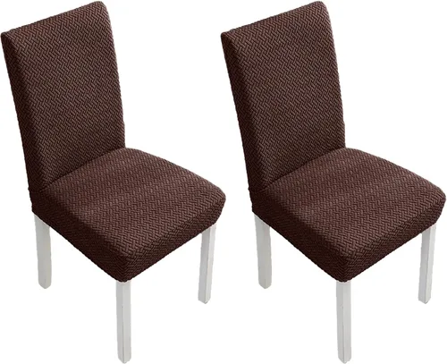 Vista 32 de Fundas elásticas para sillas de comedor, fundas de asiento para sillas de comedor, juego de 4/6 fundas para sillas de cocina para el hogar, hotel