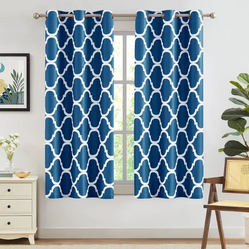Vista 69 de Melodieux - Cortinas de bolsillo de moda marroquí para cocina, cafetería o baño, pequeñas ventanas