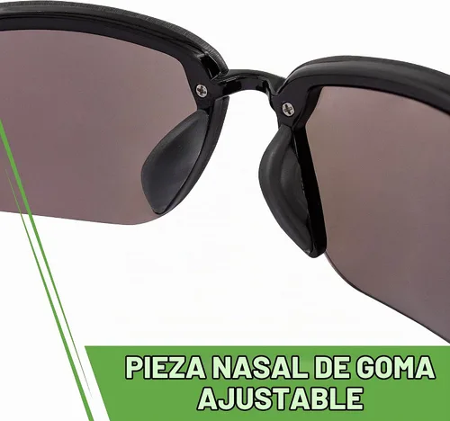 Vista 5 de Crossfire ES5 Gafas de Seguridad Premium, Marco Ultraligero y Pieza Nasal Ajustable Lente de espejo azul 0 dioptrías