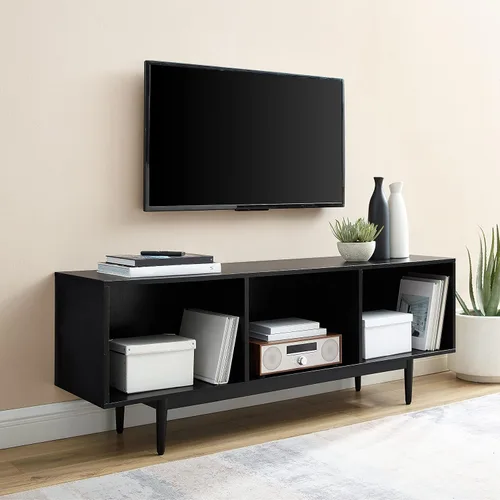 Vista 8 de Crosley Furniture Liam - Soporte para TV de almacenamiento de discos grande