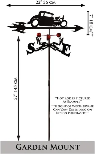 Vista 3 de SWEN Products Farrell Series Sprint CAR Garden Stake Veleta ~ Nuevo~