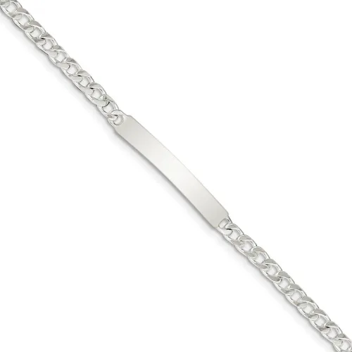 Vista 8 de 925 Sterling Silver Engraveable Curb Link Id Bracelet Fine Jewelry For Women Gifts For Her