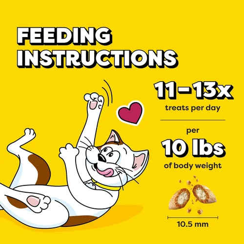 Vista 8 de Golosinas Temptations clásicas para gatos, empaque múltiple, Negro Under 2 calories per treat, crunchy outside & soft inside, 100% complete &