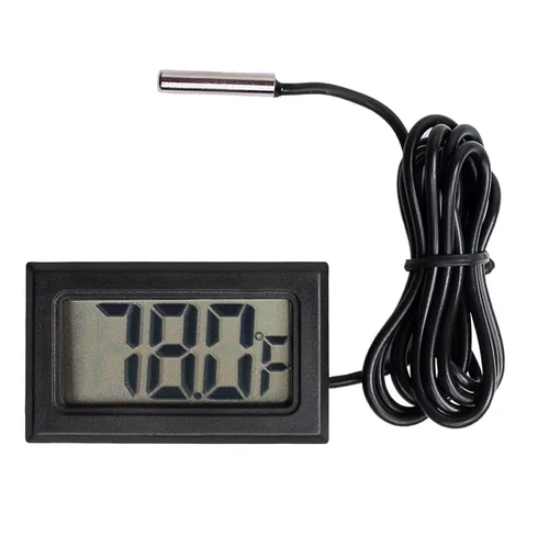 Vista 2 de HiLetgo 5pcs Digital LCD Termómetro Temperatura Digital LCD Refrigerador Termómetro Temperatura del Agua con Sonda Fahrenheit