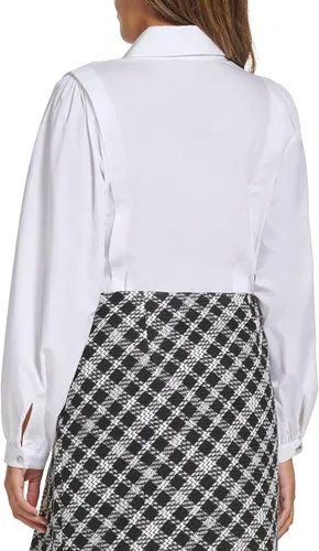 Vista 4 de KARL LAGERFELD Blusa diaria - Camisas tejidas de manga larga para mujer