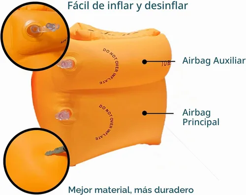 Vista 3 de Arm Floaties for Adults,Toddler Floatie for Pool,Inflatable Floatie Swim Arm Bands Floaties for Kids and Children
